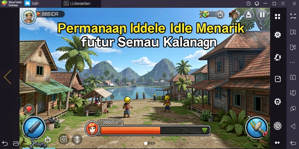Tampilan gameplay menarik dari 888IDR dengan elemen Idle yang santai.
