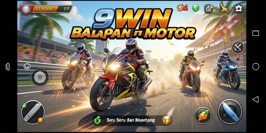 Gameplay seru balapan motor di 9WIN yang penuh aksi.