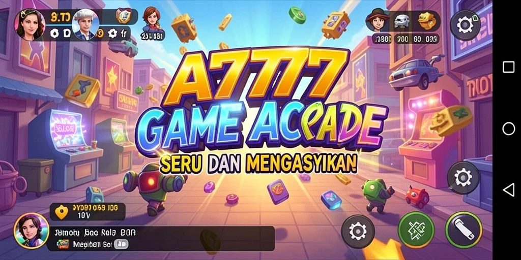 Tampilan gameplay A7777 yang penuh warna dan menarik.