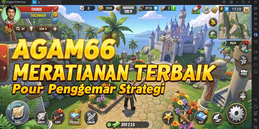 Screenshot AGAM66 menampilkan aksi pertahanan menara yang mendebarkan.