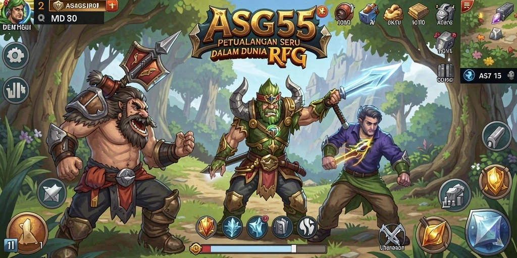 Tampilan gameplay RPG yang seru dan penuh aksi.