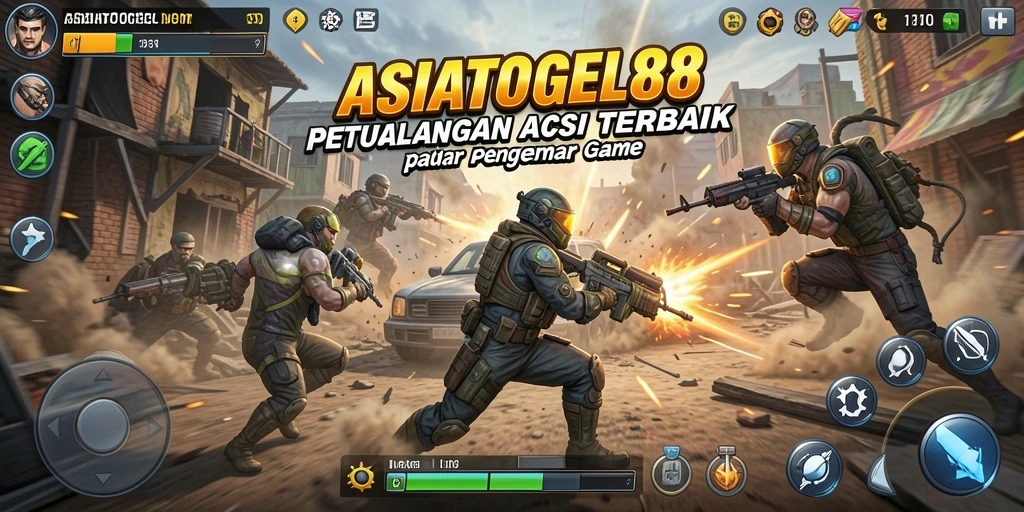 Tampilan gameplay menegangkan dari ASIATOGEL88 dengan aksi cepat dan strategi.