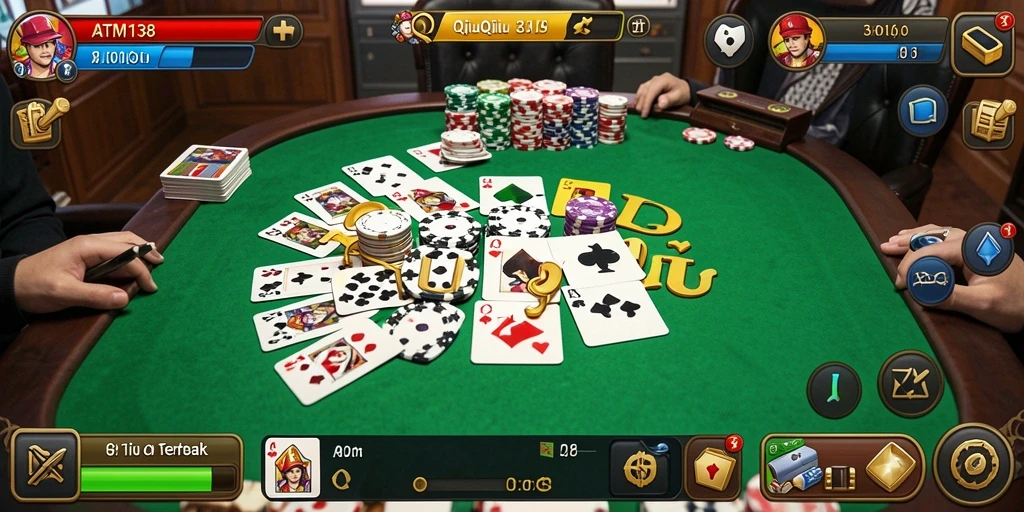 Tampilan gameplay seru di ATM138 dengan suasana QiuQiu.