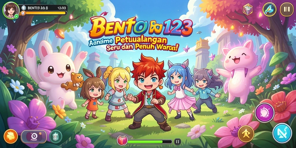 Tampilan gameplay <strong>BENTO123</strong> yang penuh aksi dan karakter menawan.