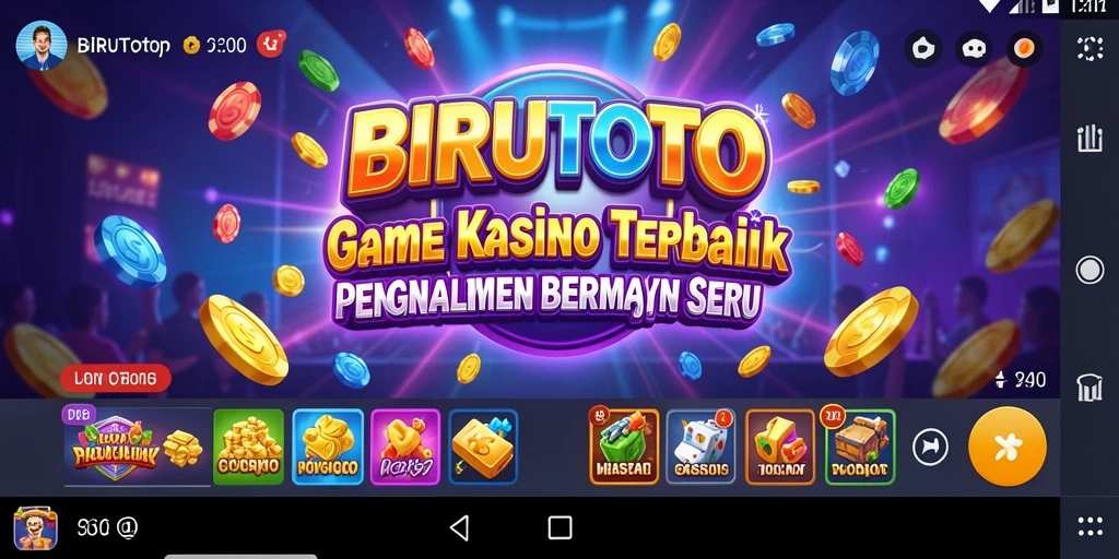 Tampilan gameplay menarik dalam BIRUTOTO yang menunjukkan berbagai permainan Kasino.