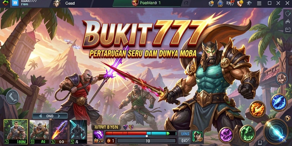 Tampilan dinamis dari pertarungan seru dalam BUKIT777.