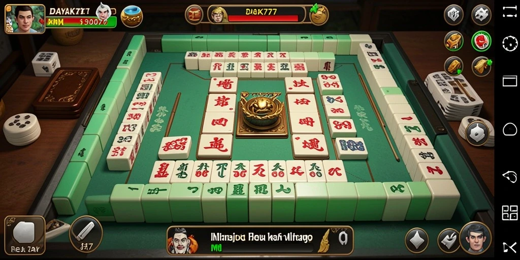 Screenshot menunjukkan gameplay Mahjong yang seru dan interaktif.