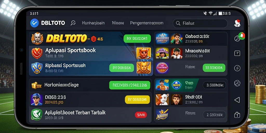 Tampilan antarmuka <strong>DBLTOTO</strong> yang menarik dalam taruhan olahraga.