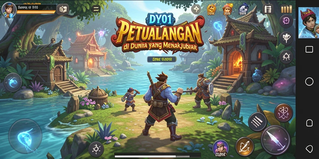 Menampilkan gameplay seru di dunia petualangan DY01.