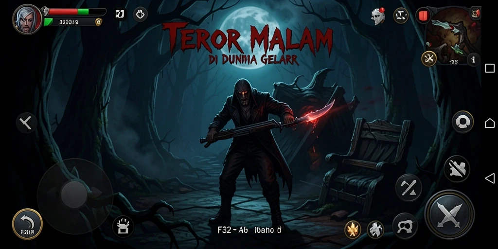 Screenshot gameplay mengerikan dari F32 dengan momen mencekam.