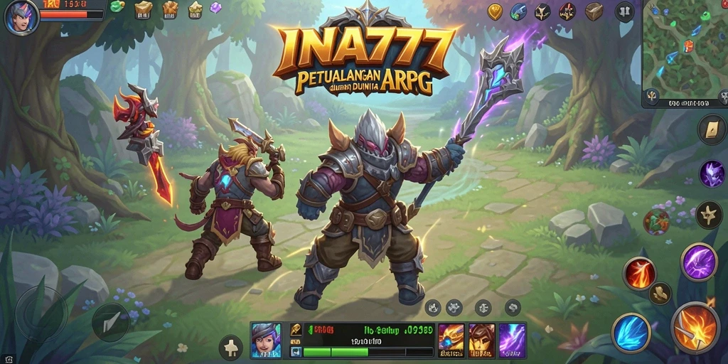 Tampilan gameplay yang mendebarkan dalam dunia ARPG yang fantastis.