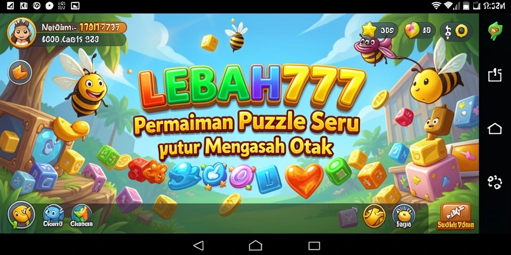 Tampilan gameplay LEBAH777 yang menantang dan seru.
