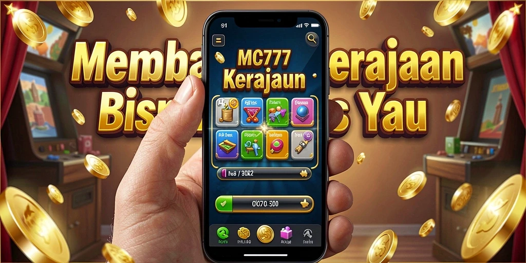Tangkapan layar utama MC777 yang menunjukkan gameplay Tycoon yang menarik.