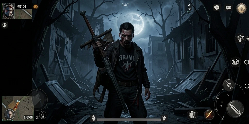 Gameplay MG108 menampilkan suasana mencekam yang penuh ketegangan.