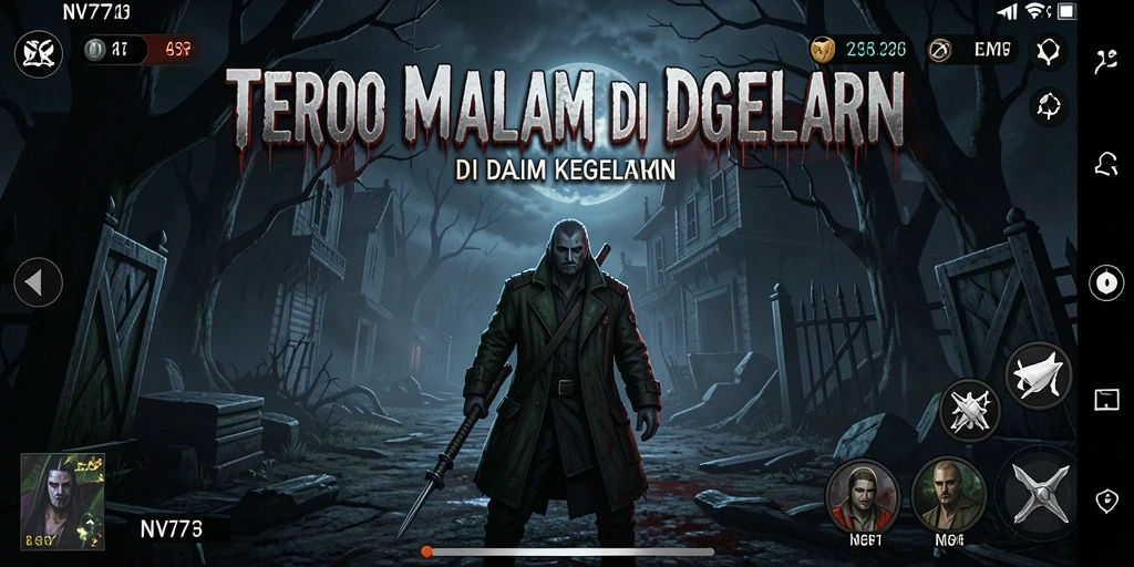 Tampilan gameplay NV77 yang menegangkan dan menakutkan.