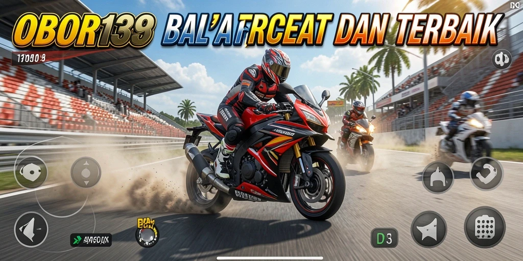 Tampilkan aksi seru dalam balapan motor di OBOR138.