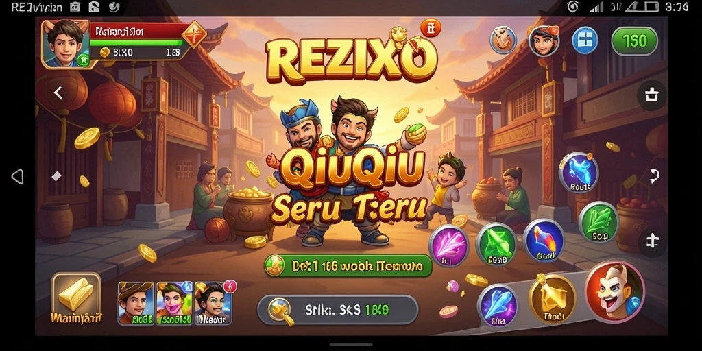 Tampilan gameplay seru di REZIXO QiuQiu.