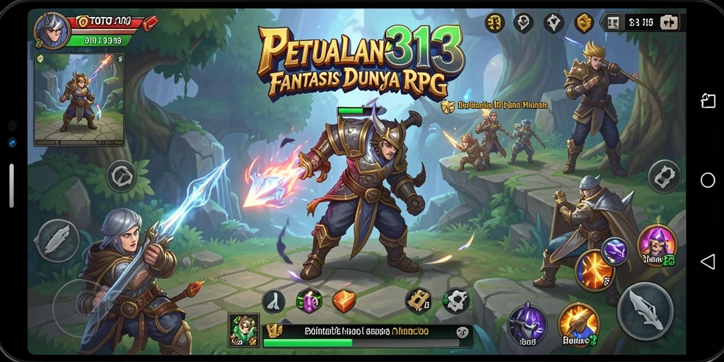 Tampilan gameplay RPG yang seru dan interaktif di TOTO313.