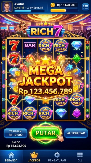 Proses download aplikasi cepat di rich7 tanpa masalah.